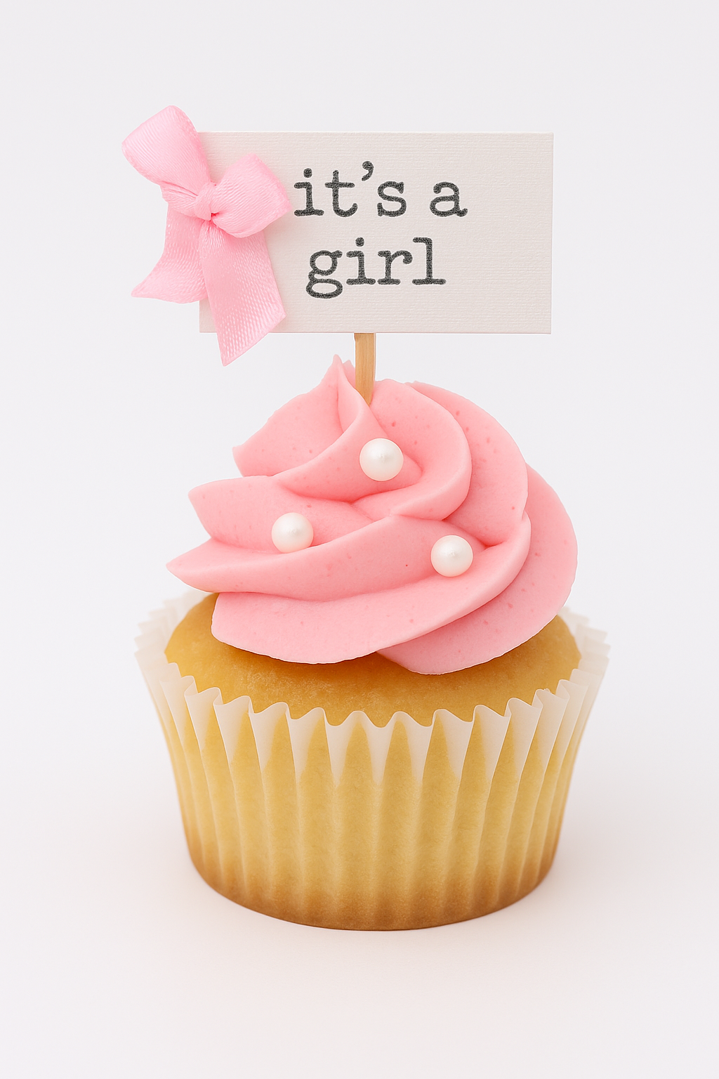 Mini Cupcake - It's a Girl - (Pack of 10 or 15)