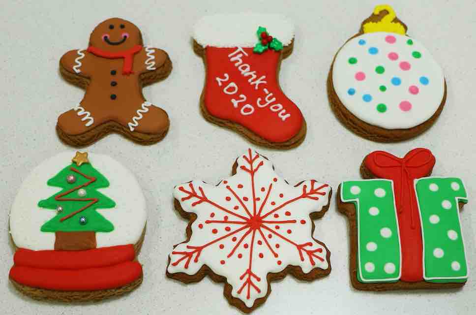 Christmas Gingerbread Cookies (6 Pack Gift Box)