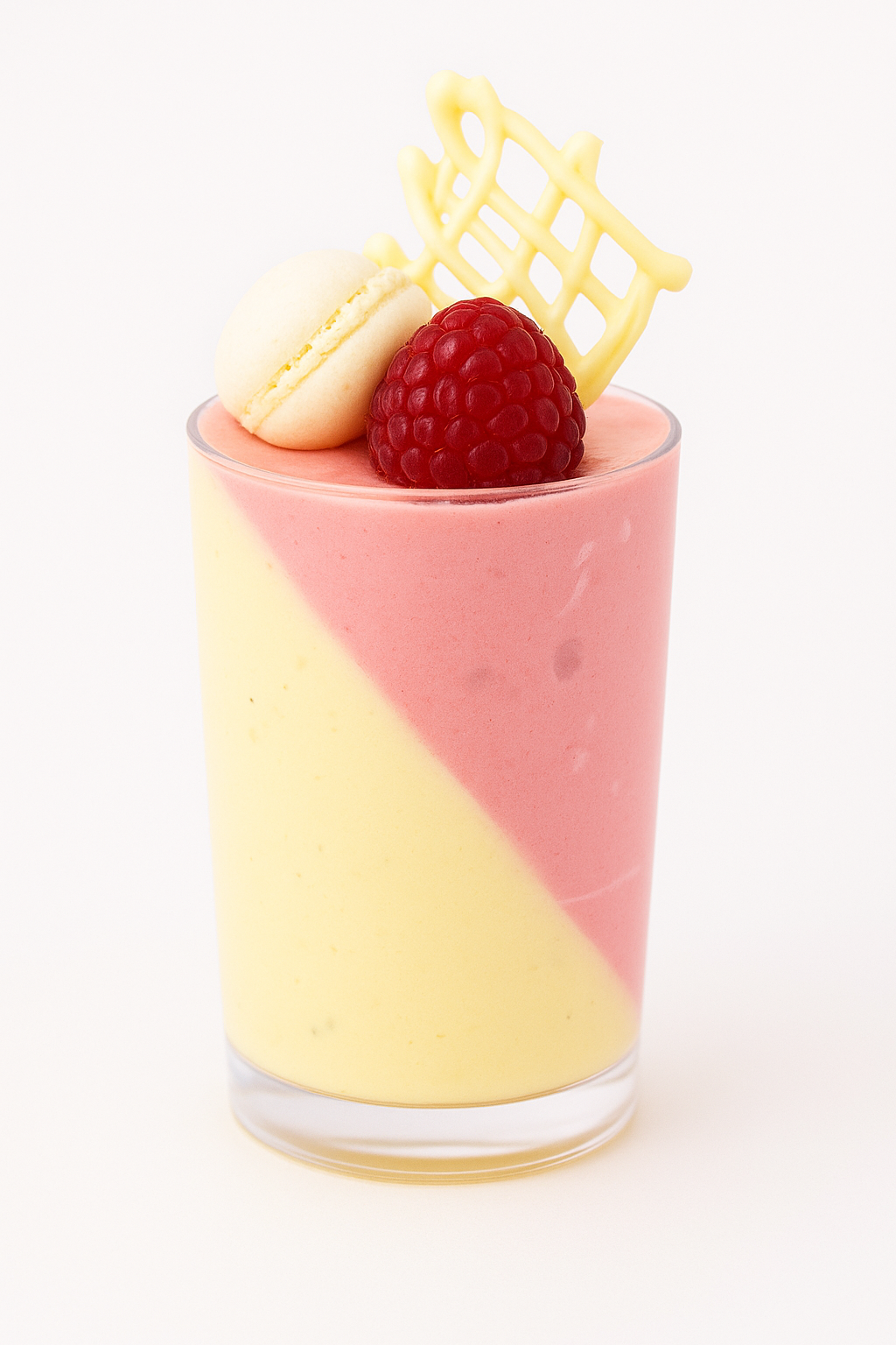 Dessert Cup - Raspberry & Vanilla Panna Cotta - (Pack of 10)