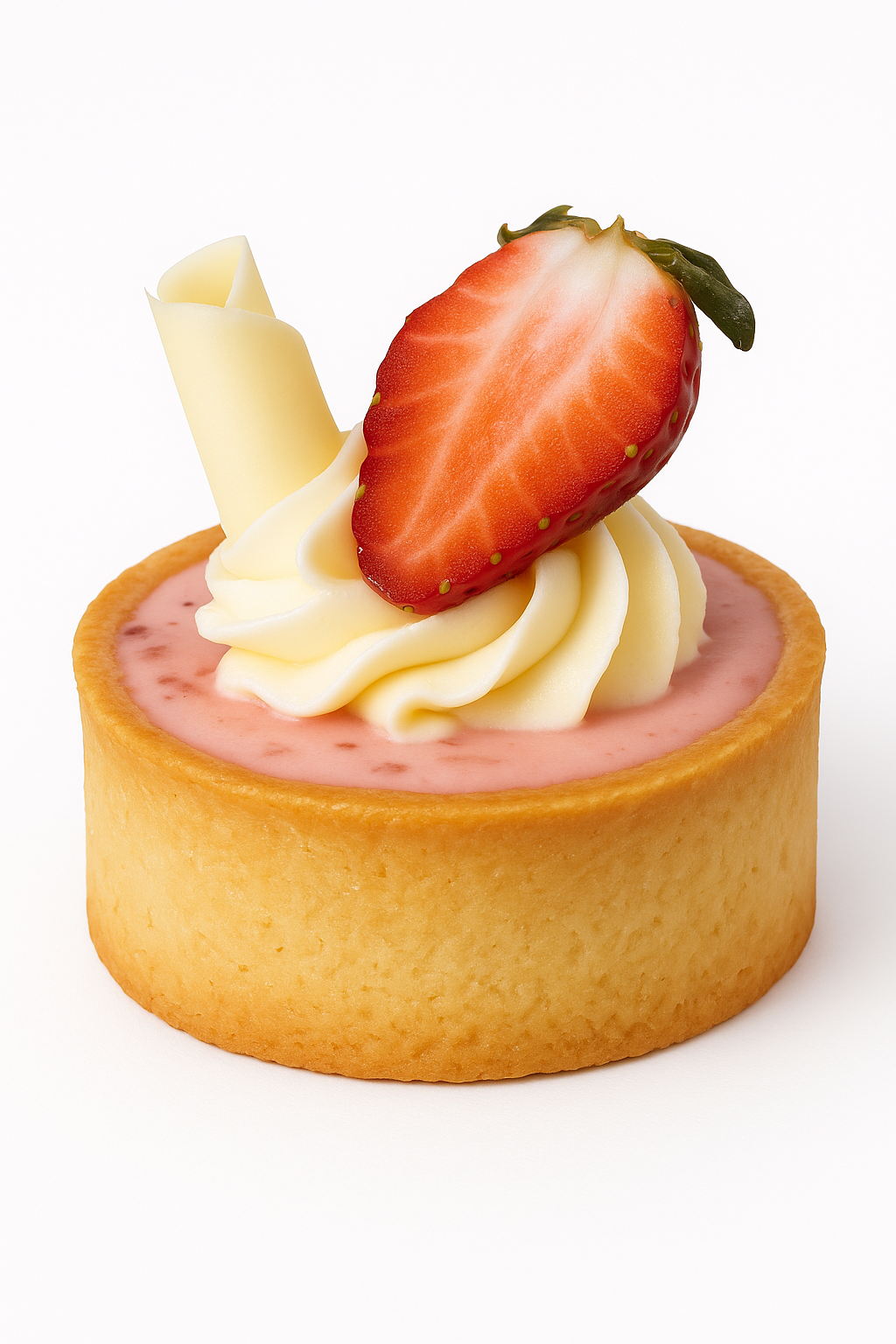 Tart (Mini) - White Chocolate & Strawberry Cheesecake - (Pack of 10)