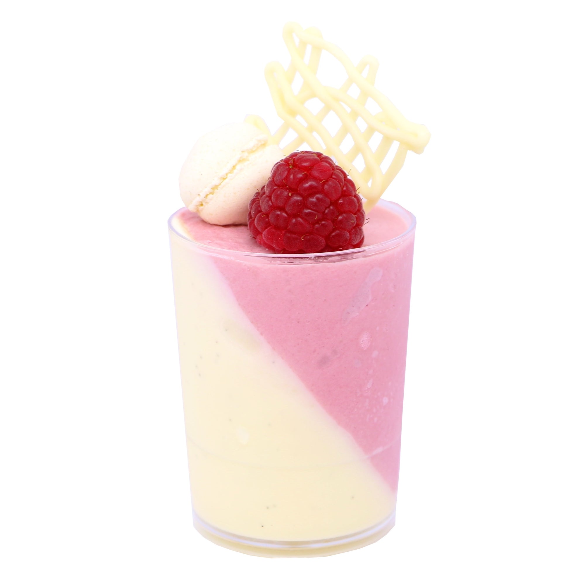 Dessert Cup - Raspberry & Vanilla Panna Cotta - Treats2eat - Wedding & Birthday Party Dessert Catering Near Me