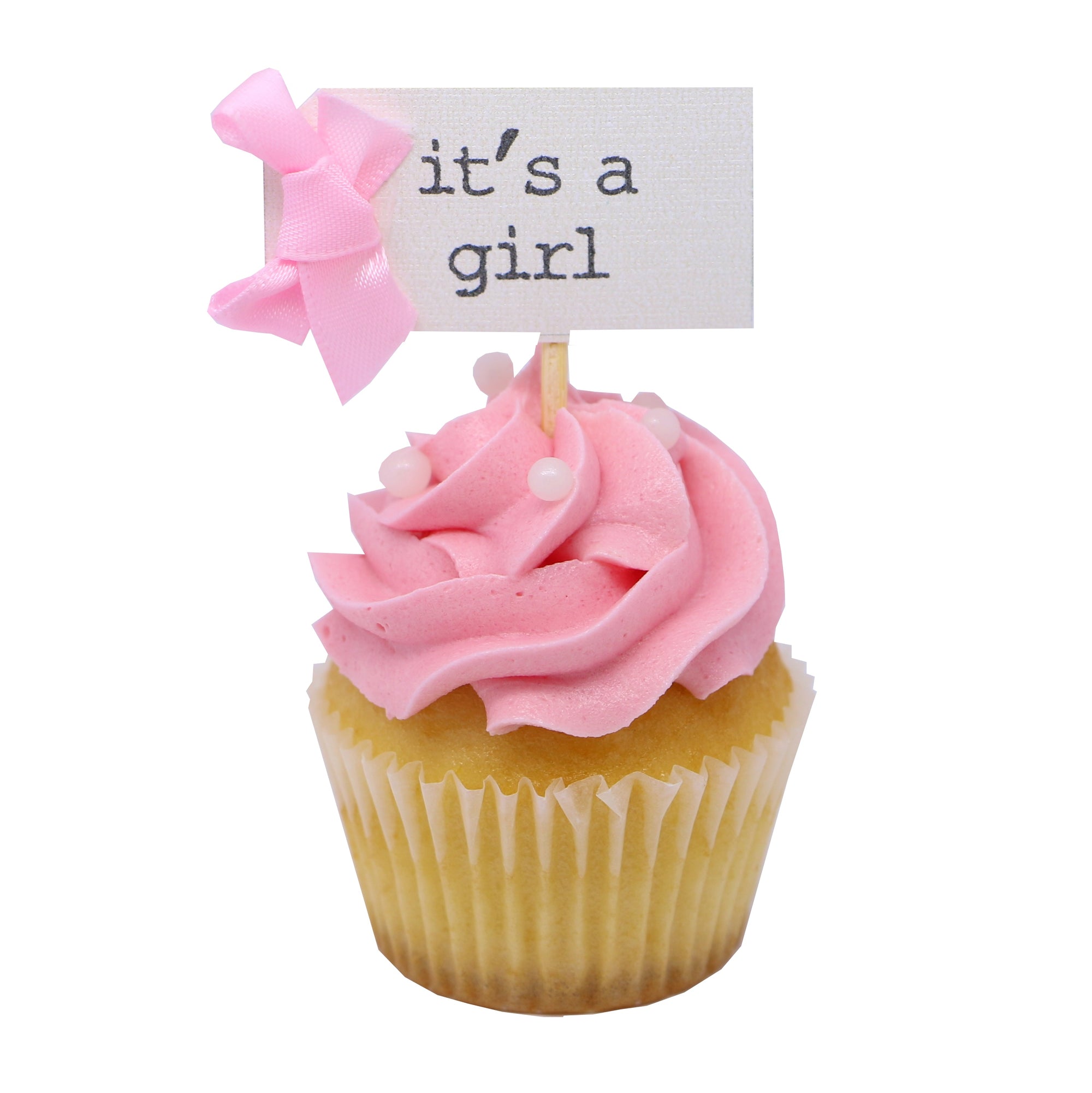 Mini Cupcake - It's a Girl - Treats2eat - Wedding & Birthday Party Dessert Catering Near Me